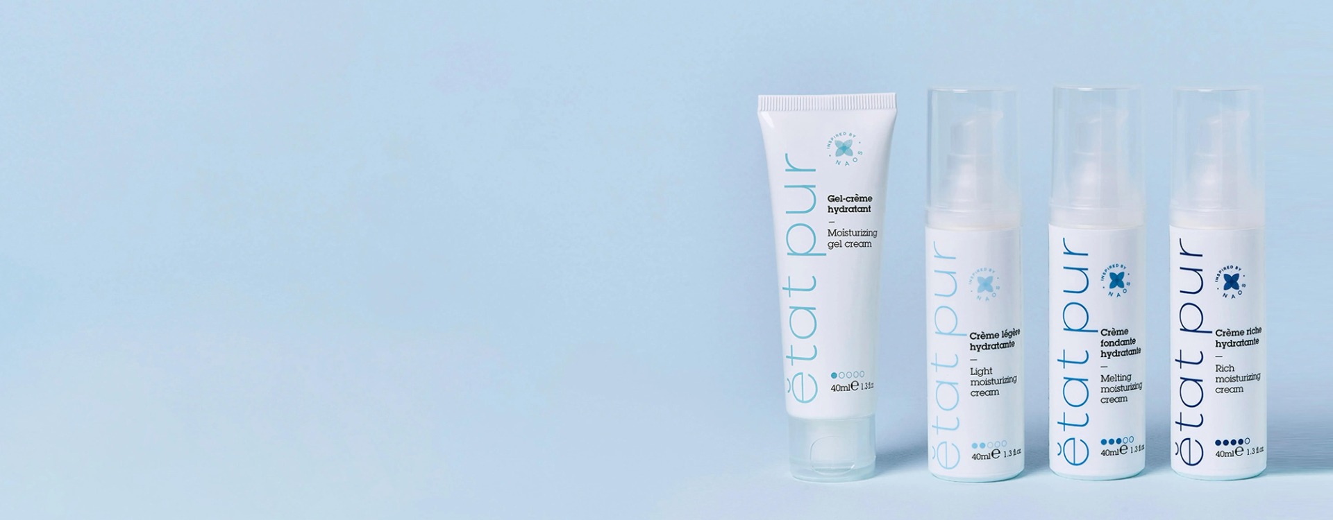 Daily biomimetic skincare formulas. 